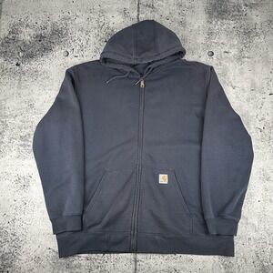 Navy‎ Carhartt Sweater Zip Up Size Xl